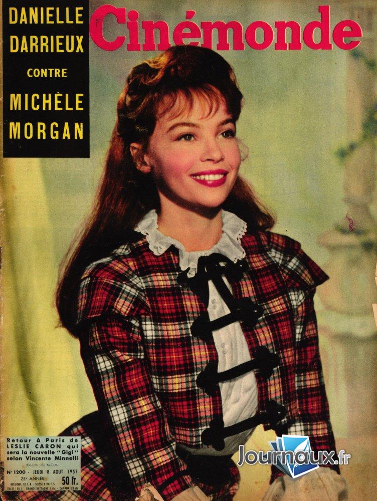 Ciné Monde du 08-08-1957 Danielle Darrieux / Michèle Morgan