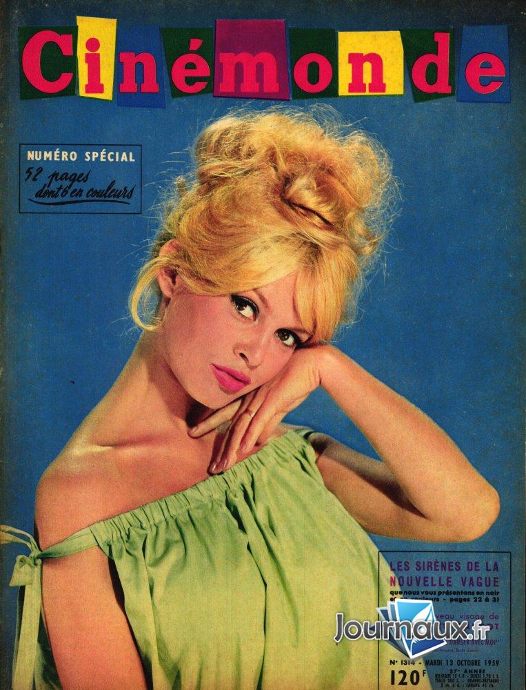 Ciné Monde du 13-10-1959 Brigitte Bardot