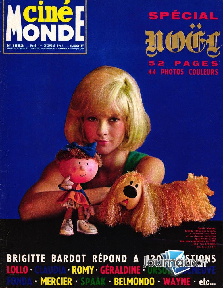 Ciné Monde du 01-12-1964 Sylvie Vartan