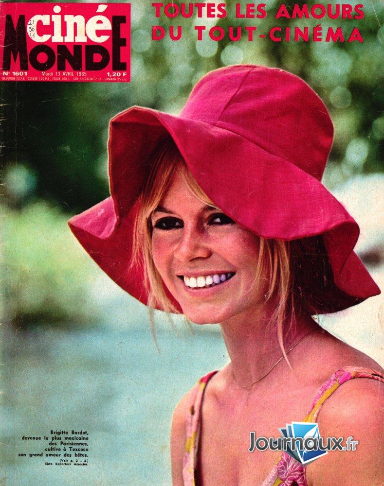 Ciné Monde du 13-04-1965 Brigitte Bardot 