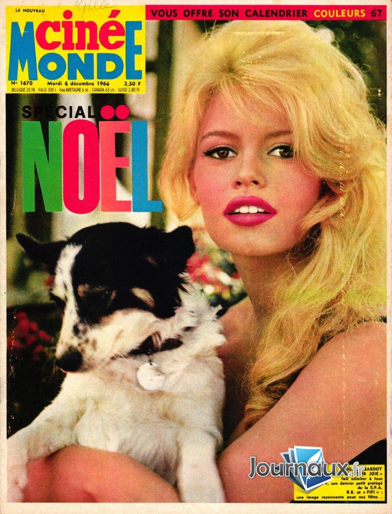 Ciné Monde du 06 12 1966 Bardot 