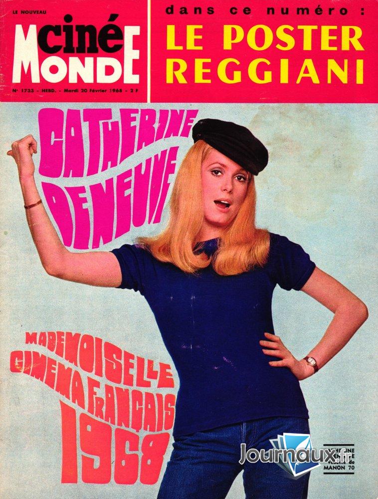 Ciné Monde du 20-02-1968 Catherine Deneuve 