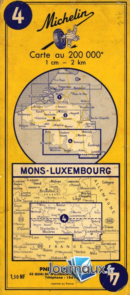 Mons Luxembourg Année 1962