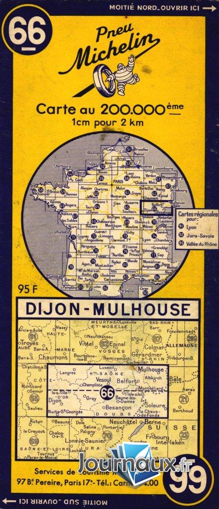 Dijon Mulhouse Année 1954