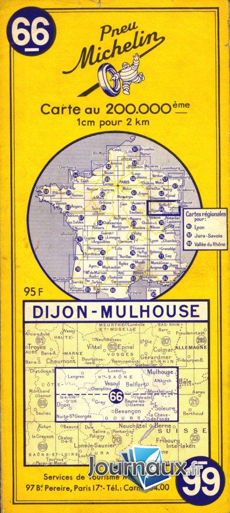Dijon Mulhouse Année 1955