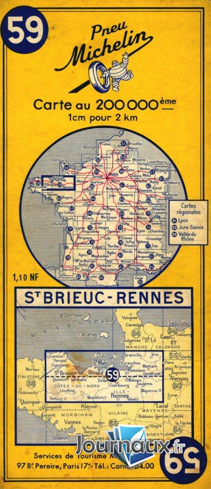 St Brieuc - Rennes année 1958 n° 59 2024-12-21
