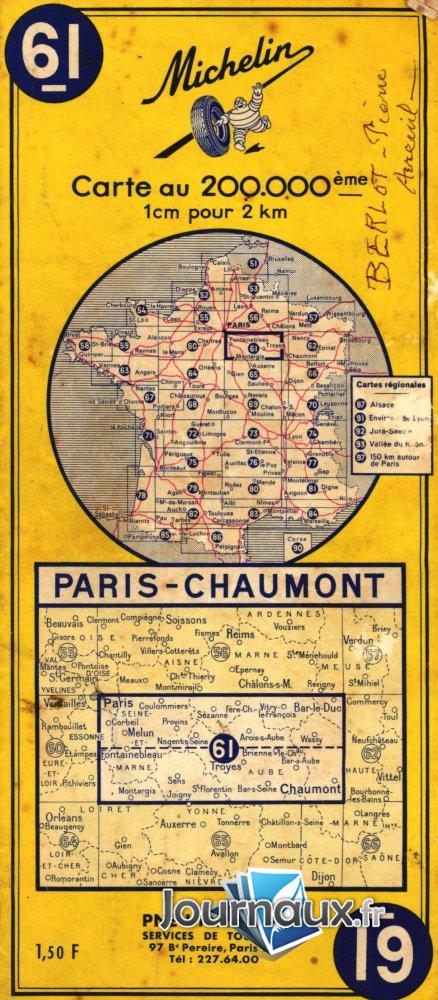 Paris - Chaumont année 1967 n° 61 2026-09-28