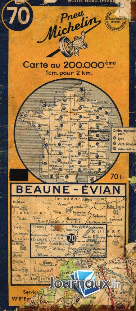 Beaune - Evian année 1950 n° 70 2024-12-26