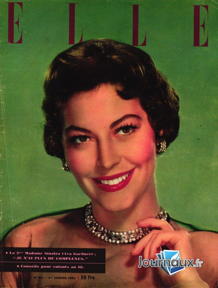 Elle du 21-01-1952 Ava Gardner n° 321 2023-04-25