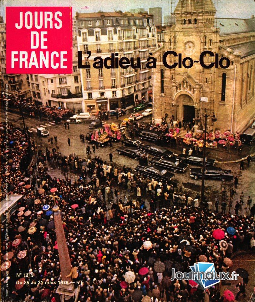 Jours de France du 25 03 1978 n° 1215 2022-09-28