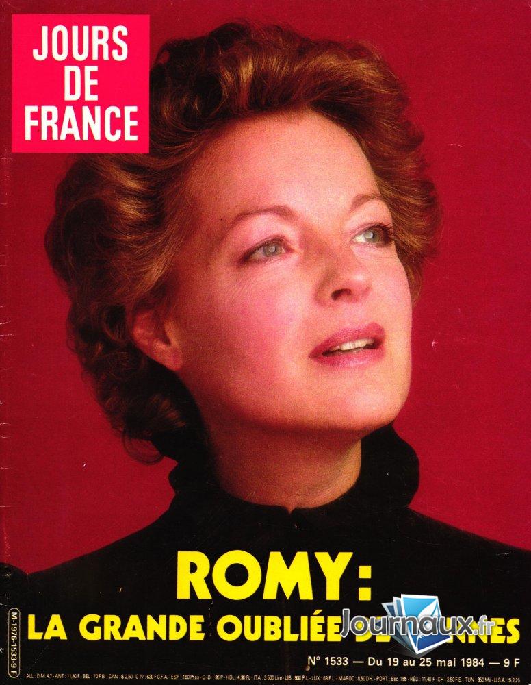 Jours de France du 19-05-1984 Romy Schneider 