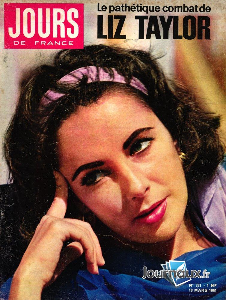 Jours de France du 18-03-1961 Liz Taylor 