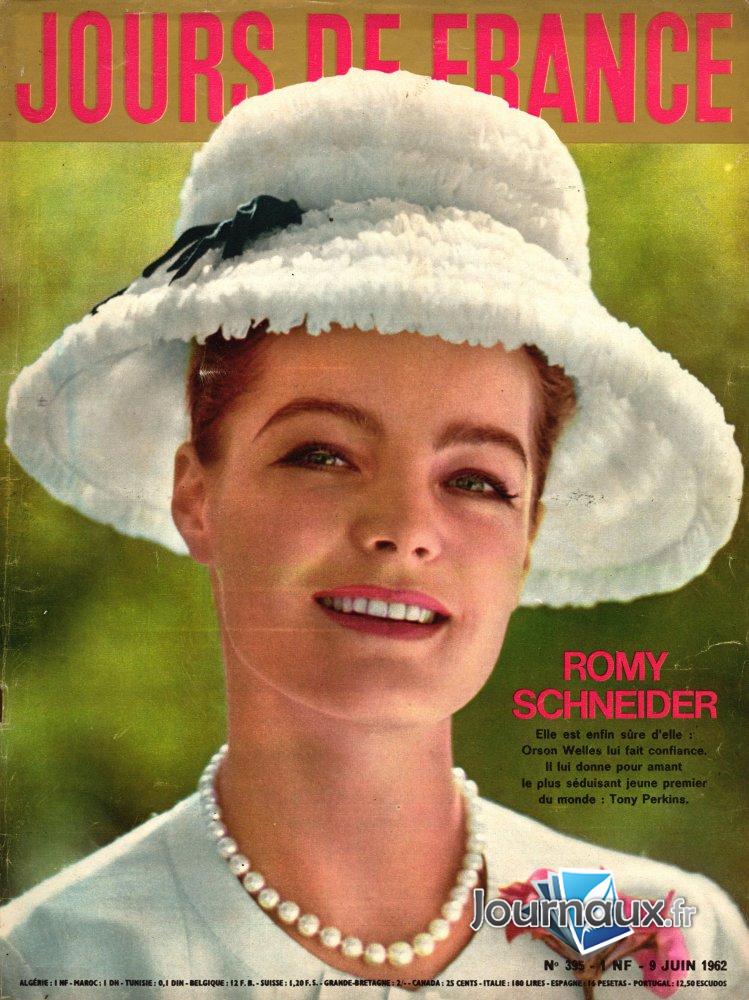 Jours de France du 09-06-1962 Romy Schneider 