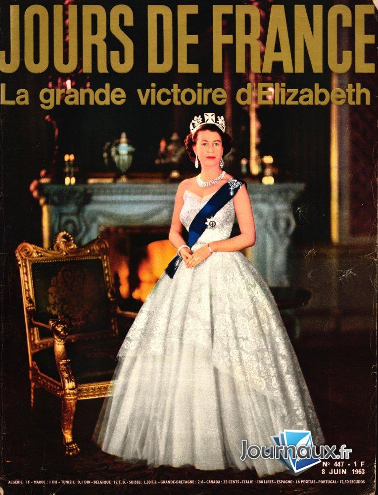 Jour de France 08 06 1963 Elizabeth II