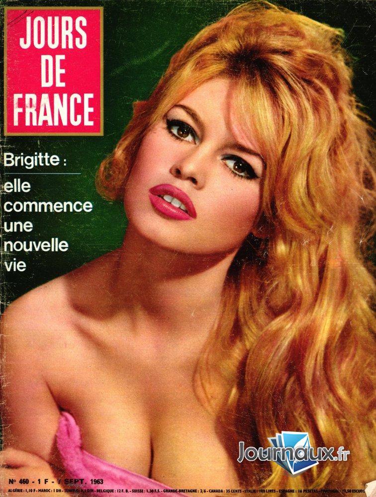 Jours de France du 7 Septembre 1963 Brigitte Bardot n° 460 2022-03-19