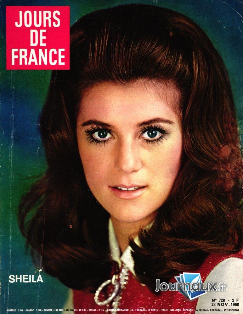 Jours de France du 23-11-1968 Sheila  n° 728 2023-04-14