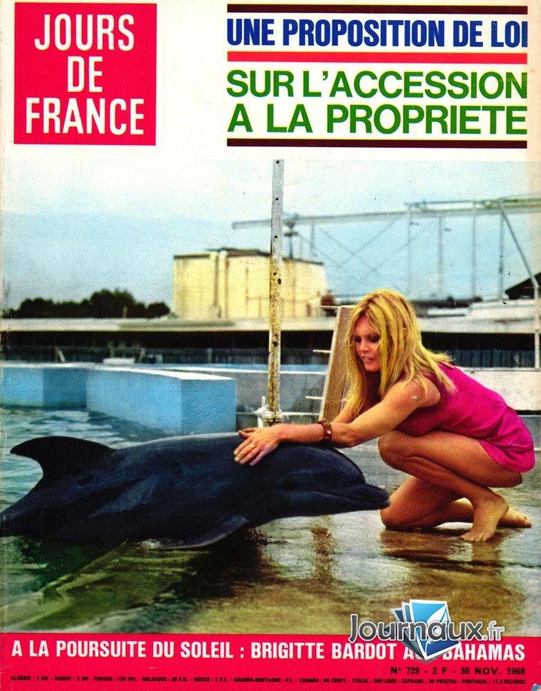 Jours de France du 30-11-1968 Bardot 