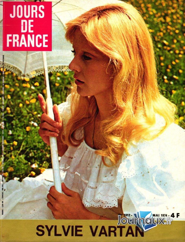 Jours de France du 6 au 12 mai 1974 - Sylvie Vartan  n° 1012 2025-12-16