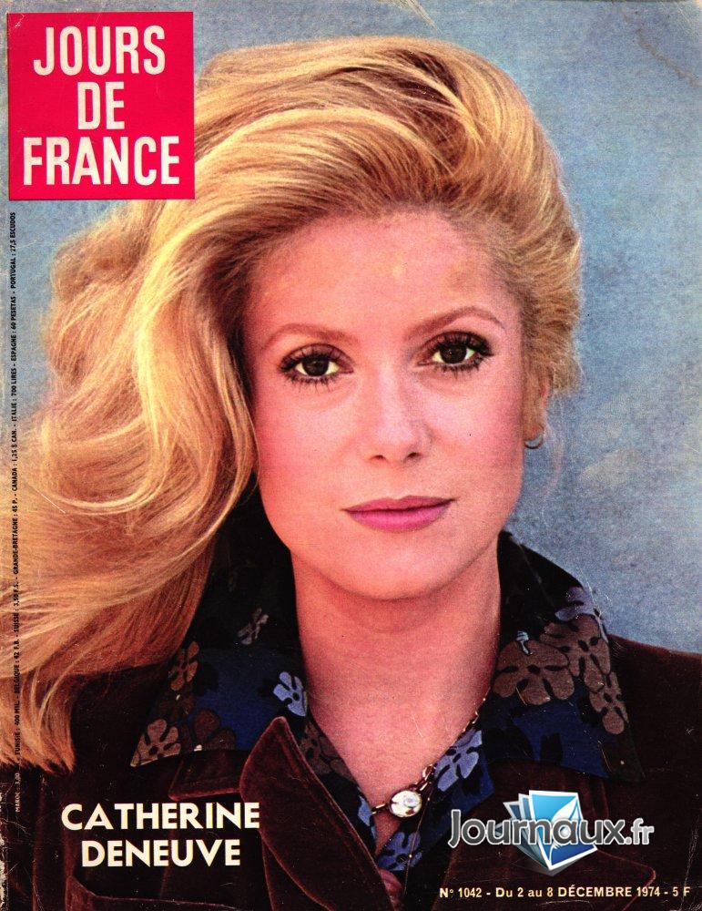 Jours de France du 2 au 8 décembre 1974 - Catherine Deneuve  n° 1042 2025-11-25