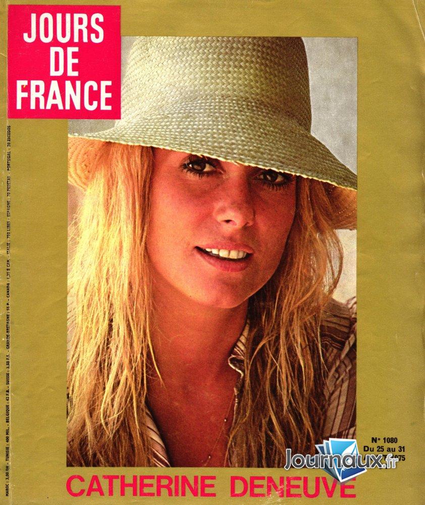 Jours de France du 25 au 31 août 1975 - Catherine Deneuve n° 1080 2025-11-25