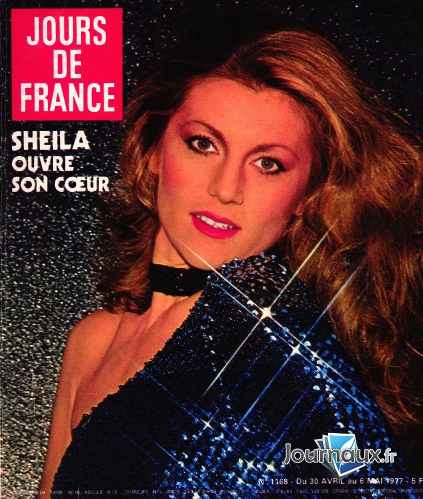 Jours de France du 30 Avril au 6 Mai 1977 - Sheila ouvre son cœur  n° 1168 2025-04-04