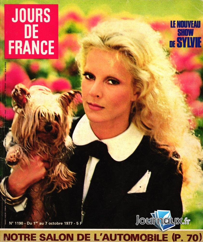 Jours de France du 1 au 7 octobre 1977 - Sylvie Vartan  n° 1190 2026-01-29