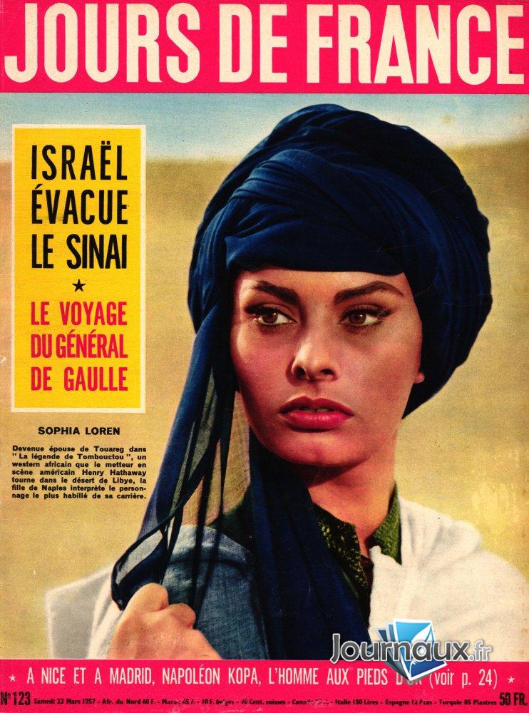 Jours de France du 23 Mars 1957 - Sophia Loren  n° 123 2024-12-28
