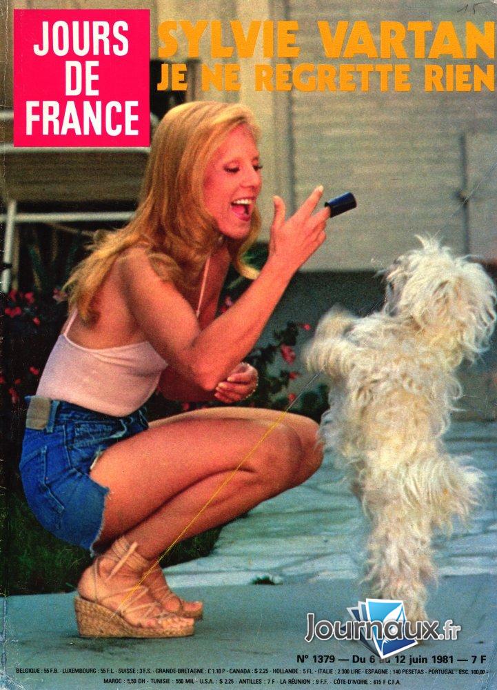 Jours de France du 06 Juin 1981 Sylvie Vartan 