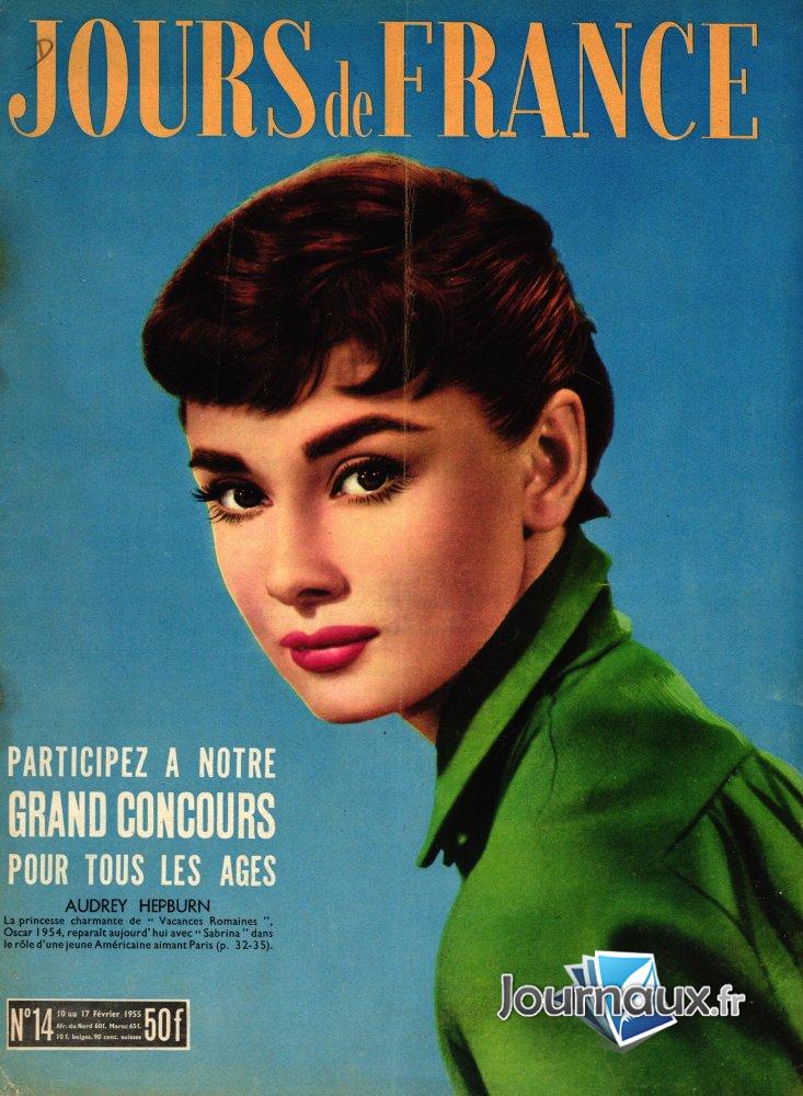 Jours de France du 10 au 17 Février 1955 - Audrey Hepburn n° 14 2024-12-24