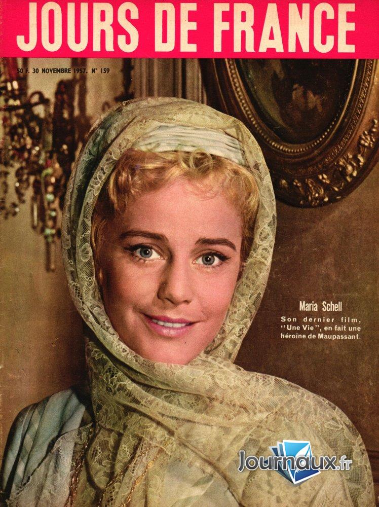 Jours de France du 30 Novembre 1957 - Maria Schell n° 159 2024-12-31
