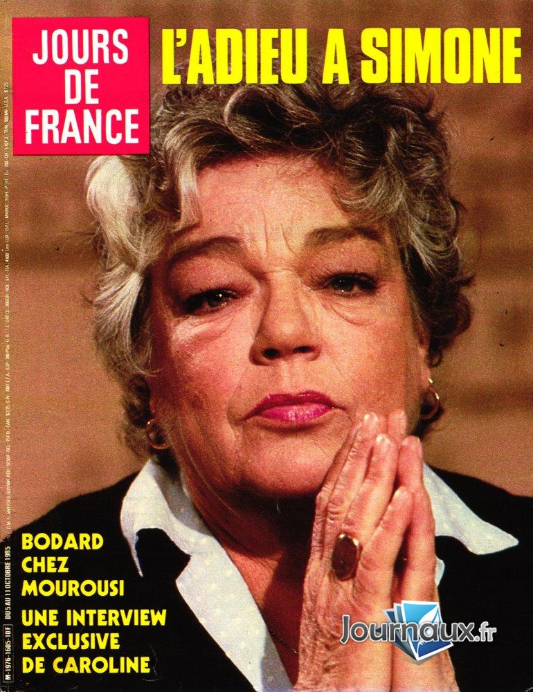 Jours de France du 05-10-1985 Simone Signoret