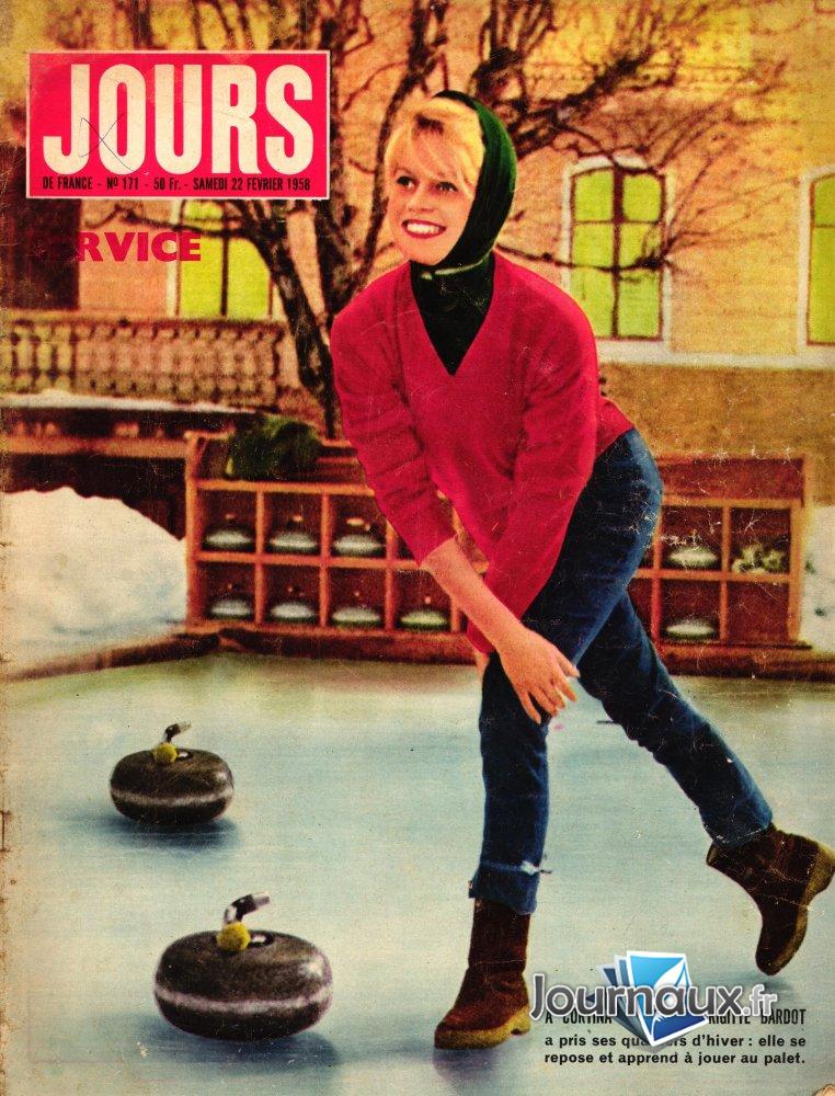 Jours de France du 22 Février 1958  - Brigitte Bardot  n° 171 2025-02-22