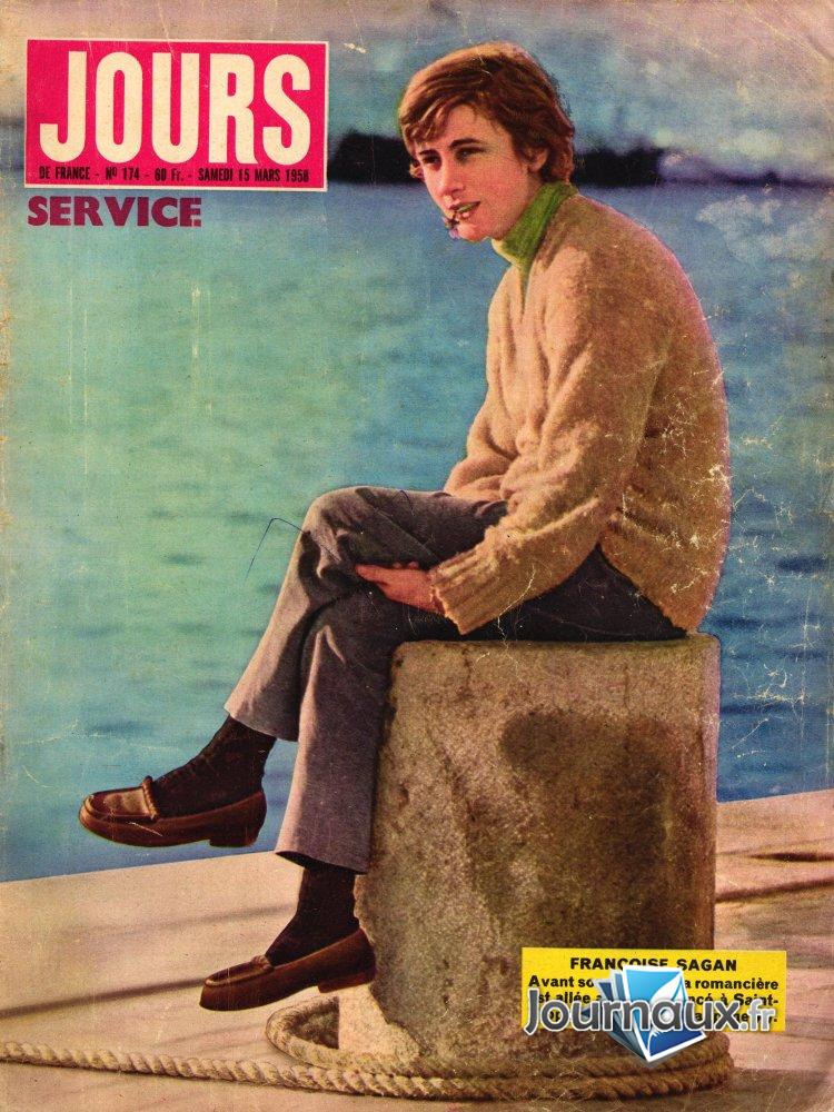 Jours de France du 15 Mars 1958  - Françoise Sagan n° 174 2025-01-31