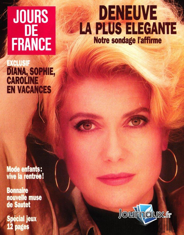 Journauxfr Jours De France Du 27 Aout 1988 Catherine Deneuve 2573