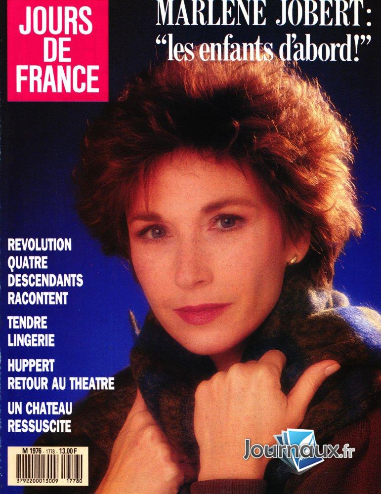 Jours de France du 28 Janvier 1989 Jobert