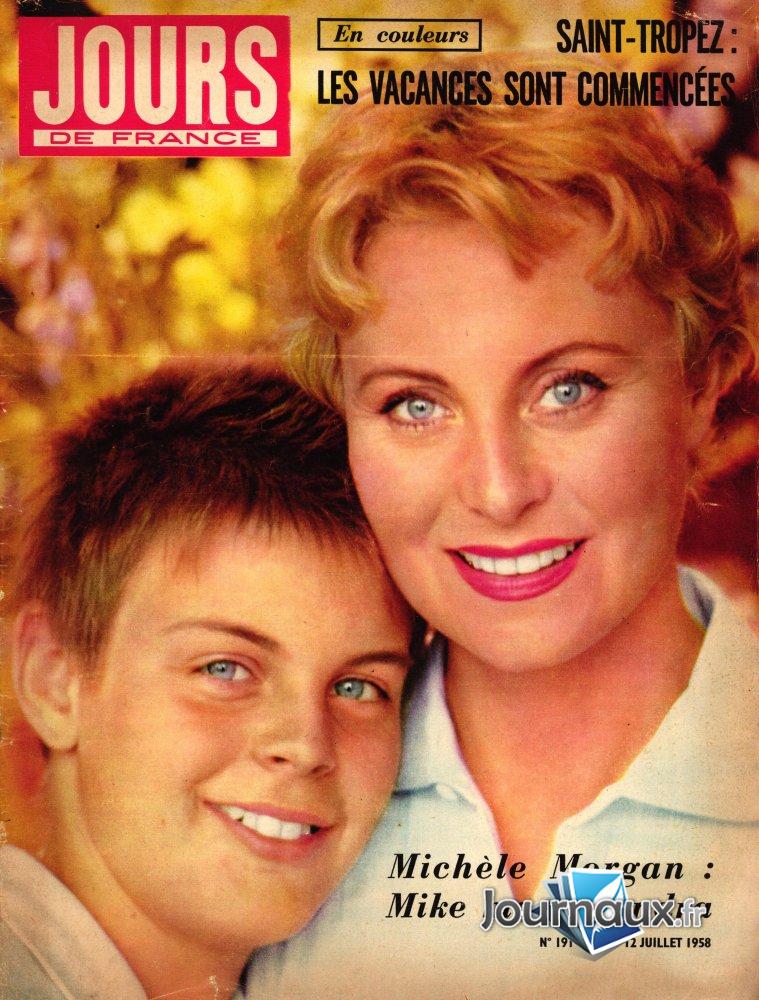 Jours de France du 12 Juillet 1958 - Michèle Morgan  n° 191 2024-12-18