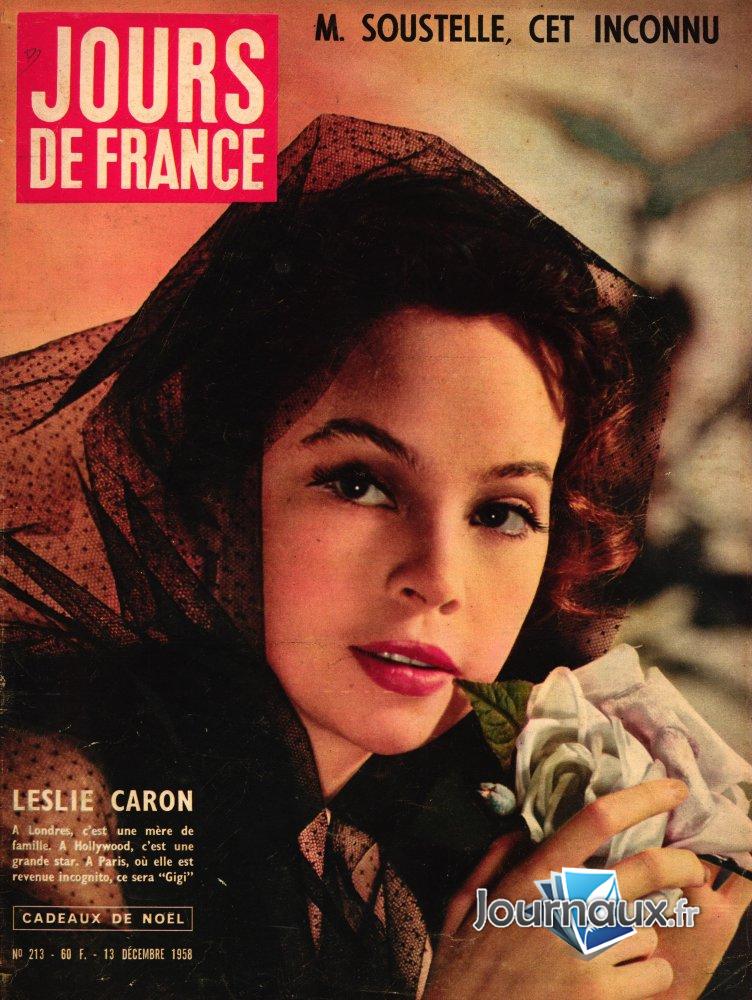 Jours de France du 13 Décembre 1958 - Leslie Caron n° 213 2025-01-06