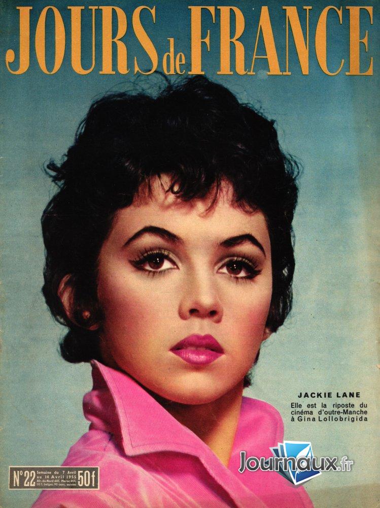 Jours de France du 7 au 14 Avril 1955 - Jackie Lane  n° 22 2024-12-24