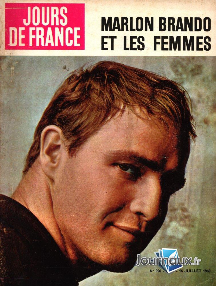 Jours de France du 16 Juillet 1960 - Marlon Brando n° 296 2025-01-01