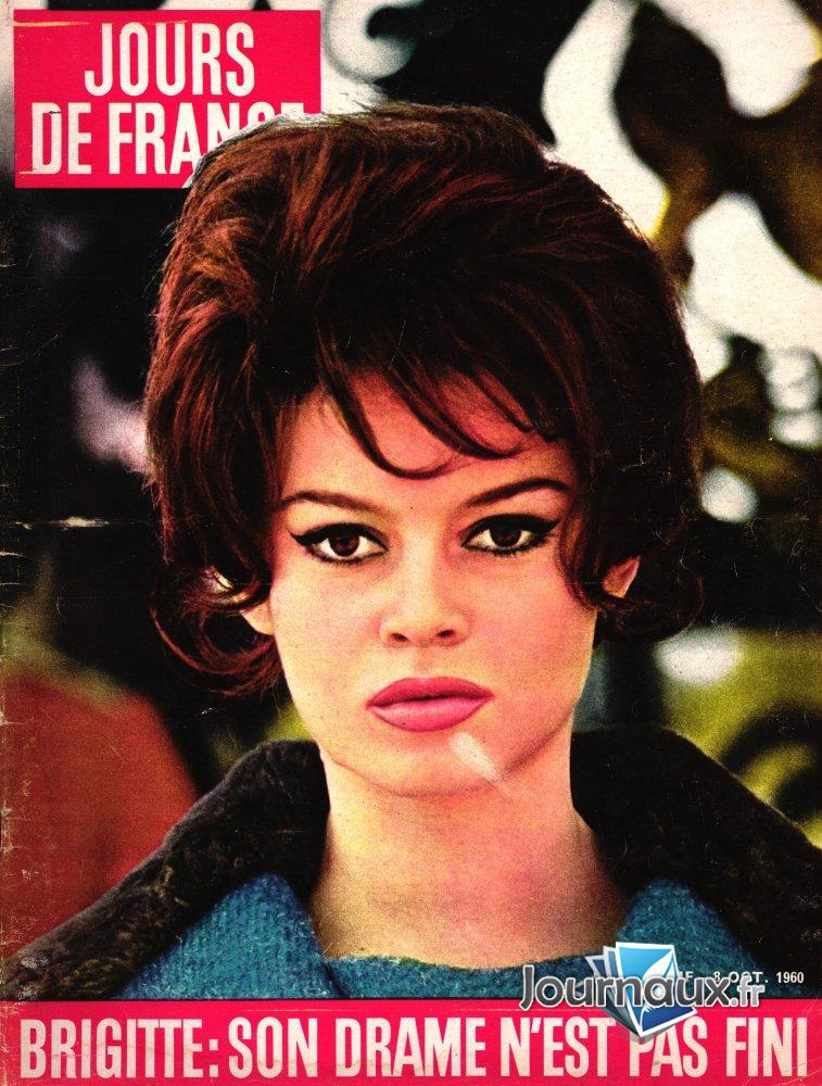 Jours de France du 8 Octobre 1960  - Brigitte Bardot  n° 308 2025-01-03