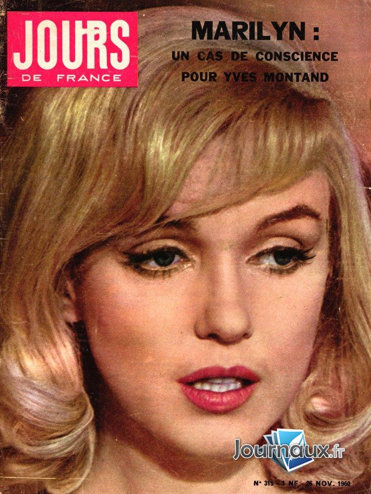 Jours de France du 26 Novembre 1960  - Marilyn Monroe  n° 315 2025-01-02