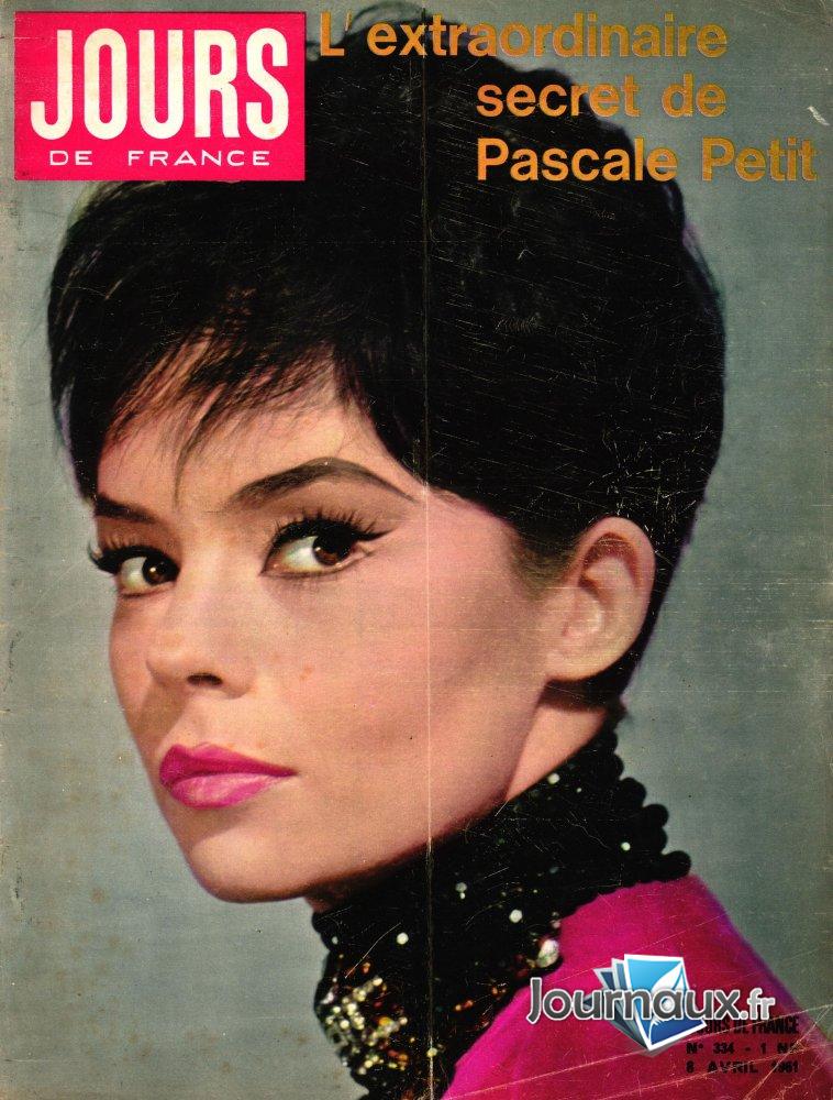 Jours de France du 8 Avril 1961 - Pascale Petit  n° 334 2025-01-22
