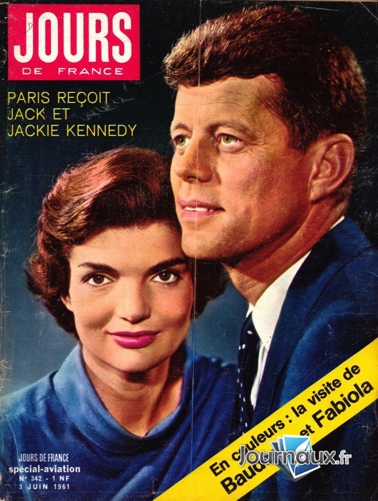 Jours de France du 3 Juin 1961 - Paris reçoit Jack et Jackie Kennedy  n° 342 2024-12-20