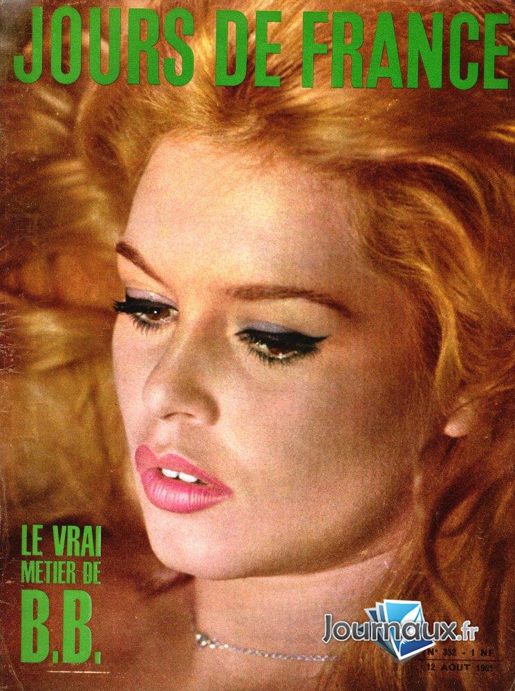 Jours de France du 12 Août 1961 - Brigitte Bardot  n° 352 2026-02-10