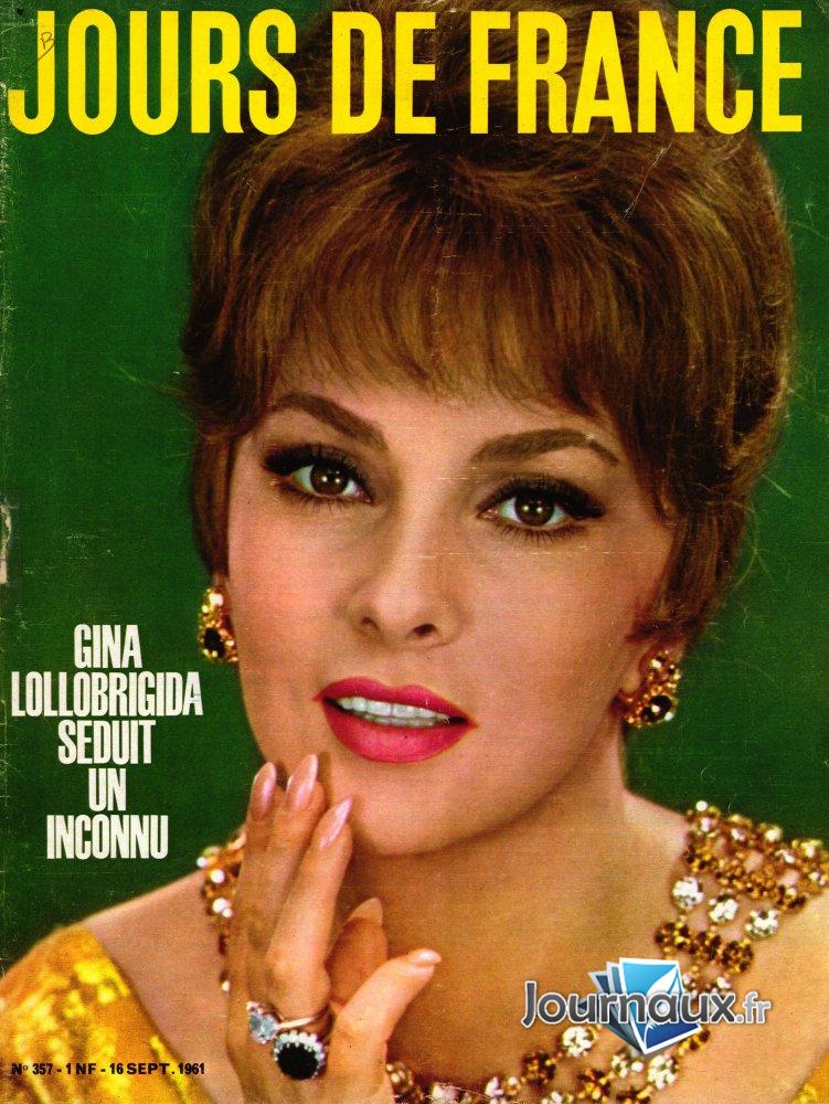 Jours de France du 16 Septembre 1961 - Gina Lollobrigida n° 357 2025-01-28