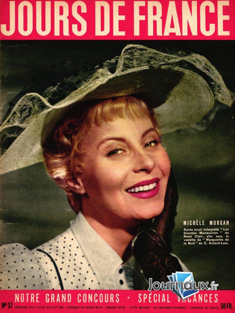 Jours de France du 21 au 28 Juillet 1955 - Michèle Morgan  n° 37 2024-12-21