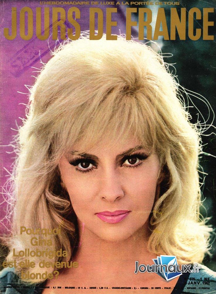 Jours de France du 20 Janvier 1962 - Gina Lollobrigida  n° 375 2025-01-28