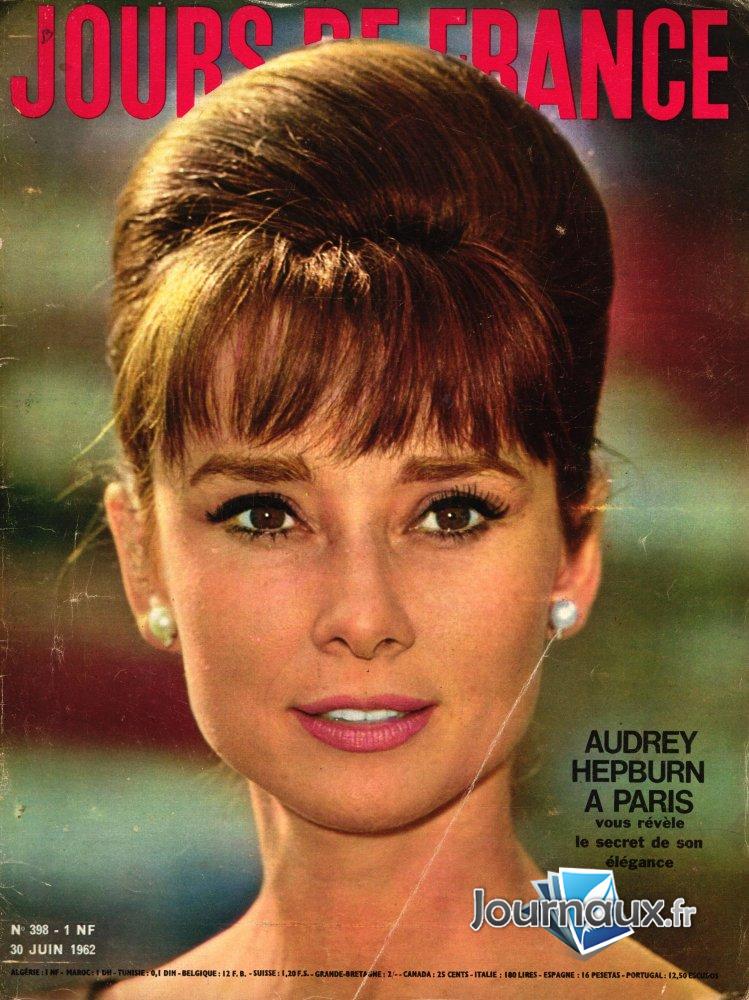 Jours de France du 30 Juin 1962  - Audrey Hepburn à Paris  n° 398 2025-01-17