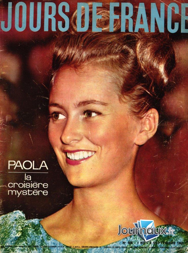 Jours de France du 8 Septembre 1962 - Paola la croisière mystère  n° 408 2024-12-17
