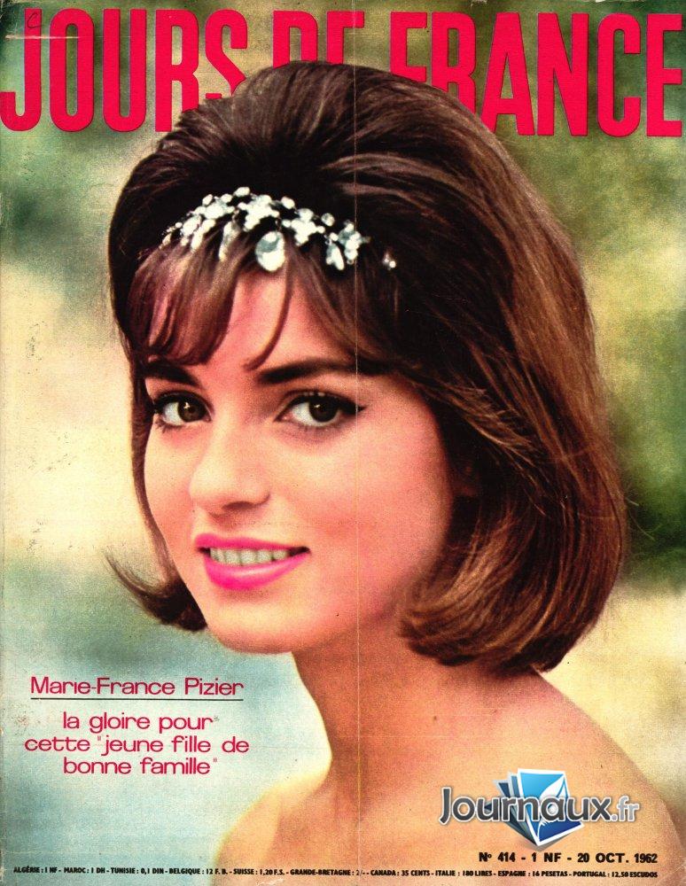 Jours de France du 20 Octobre 1962  - Marie-France Pizier n° 414 2025-01-08